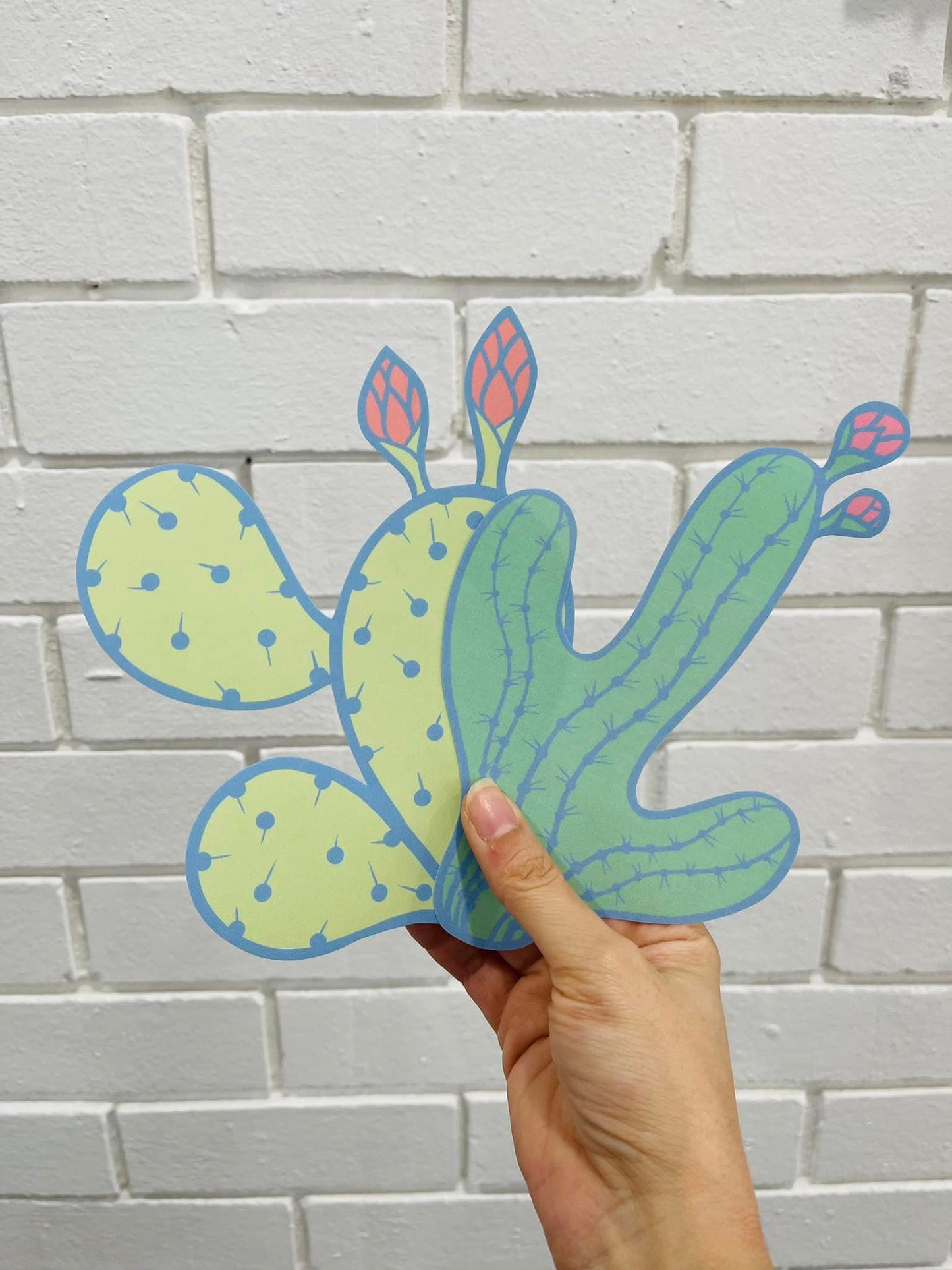 Cactus wall decal