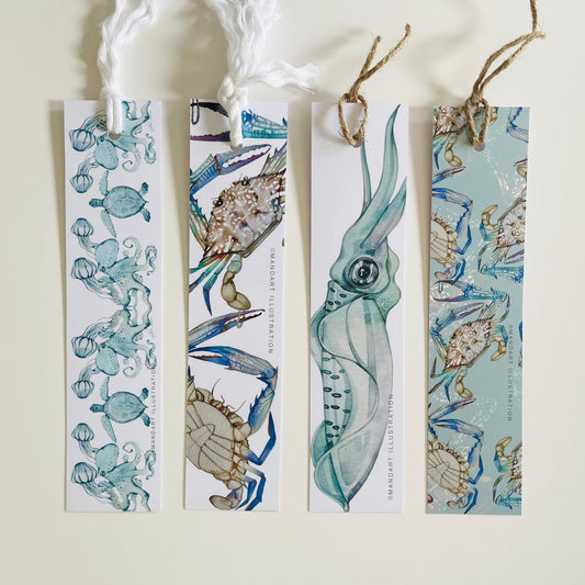 Ocean creature bookmarks