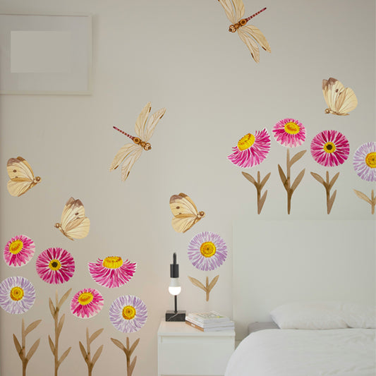 Everlasting wall fabric decal