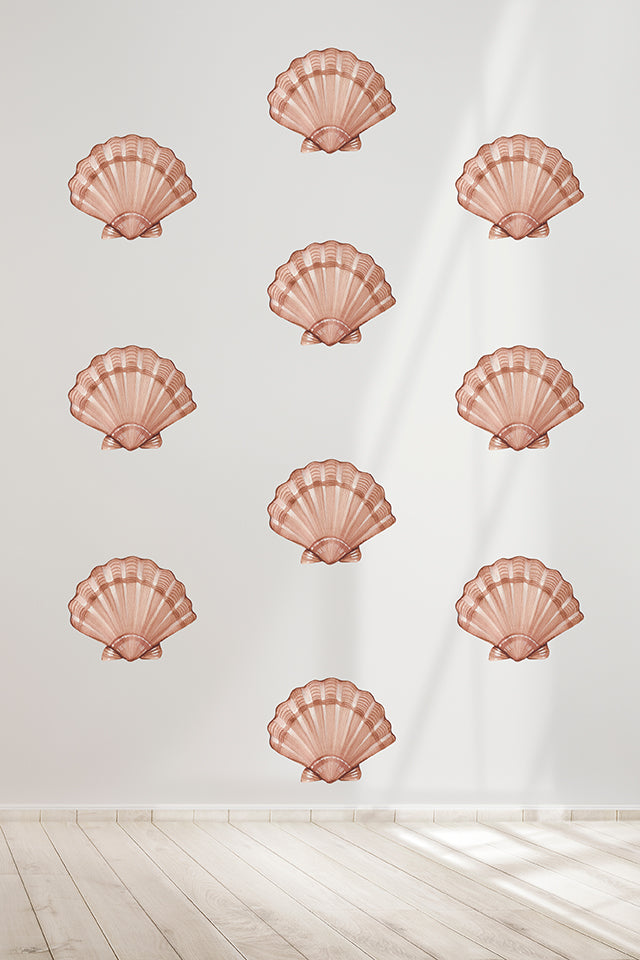 Shells fabric wall decal
